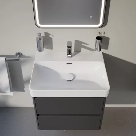 Laufen Pro X porcelán 65x47 cm mosdó csaplyukkal és túlfolyóval, fehér kivitelben
