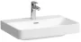 Laufen Pro X porcelán 65x47 cm mosdó túlfolyóval és csaplyuk nélkül, fehér kivitelben