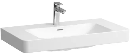 Laufen Pro X porcelán mosdó 85x46 cm csaplyukkal és túlfolyóval, fehér kivitelben.