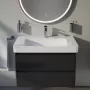 Laufen Pro X porcelán mosdó 85x46 cm 3 csaplyukkal és túlfolyóval, fehér kivitelben.