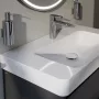 Laufen Pro X porcelán mosdó 85x46 cm 3 csaplyukkal és túlfolyóval, fehér kivitelben.