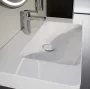 Laufen Pro X porcelán mosdó 85x46 cm csaplyuk nélkül és túlfolyóval, fehér kivitelben.