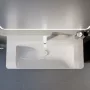 Laufen Pro X porcelán mosdó 105x46 cm csaplyukkal és túlfolyóval, fehér kivitelben.