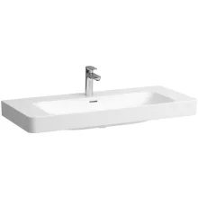 Laufen Pro X porcelán mosdó 105x46 cm, 3 csaplyukkal és túlfolyóval, fehér kivitelben.