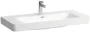 Laufen Pro X porcelán mosdó 105x46 cm, 3 csaplyukkal és túlfolyóval, fehér kivitelben.