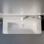Laufen Pro X porcelán mosdó 105x46 cm, 3 csaplyukkal és túlfolyóval, fehér kivitelben.