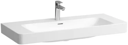 Laufen Pro X porcelán mosdó 105x46 cm csaplyukkal és túlfolyó nélkül, fehér kivitelben.