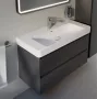 Laufen Pro X porcelán mosdó 105x46 cm csaplyukkal és túlfolyó nélkül, fehér kivitelben.