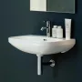 Laufen Lua kerámia mosdó 60x46 cm egy csaplyukkal és túlfolyóval, LCC bevonattal, fehér H8110834001041