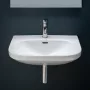 Laufen Lua kerámia mosdó 60x46 cm egy csaplyukkal és túlfolyóval, LCC bevonattal, fehér H8110834001041