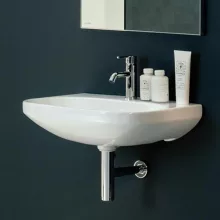   Laufen Lua kerámia mosdó 60x46 egy csaplyukkal, túlfolyó nélkül, LCC bevonattal, fehér H8110834001561