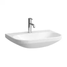   Laufen Lua kerámia mosdó 65x46 cm egy csaplyukkal, túlfolyó nélkül, LCC bevonattal, fehér H8110864001561