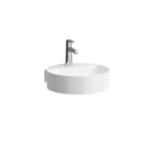   Laufen Val matt fehér kézmosó 40x42.5 cm, 1 csaplyukkal és túlfolyó nélkül H8112817571111