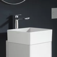   Laufen Living SaphirKeramik mosdótál 36x36 cm csaplyuk és túlfolyó nélkül, LCC bevonattal, fehér H8114334001121
