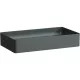 Laufen Living SaphirKeramik mosdótál 60x34 cm csaplyuk és túlfolyó nélkül, matt grafit H8114347581121
