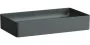 Laufen Living SaphirKeramik mosdótál 60x34 cm csaplyuk és túlfolyó nélkül, matt grafit H8114347581121