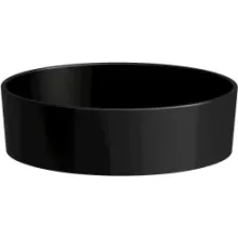  Laufen Living SaphirKeramik mosdótál 38x38 cm csaplyuk és túlfolyó nélkül, matt fekete H8114357161121