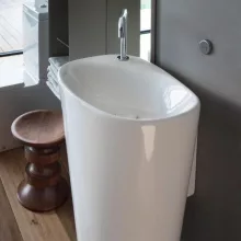   Laufen Palomba falhoz illeszkedő álló mosdó 52x39,5cm, 1 csaplyukkal H8118040001041