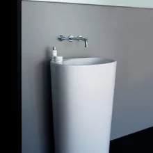   Laufen Palomba falhoz illeszkedő álló mosdó 52x39,5cm, csaplyuk nélkül H8118040001091