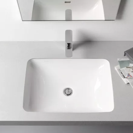 Laufen Pro S alulról beépíthető mosdó 60 x 40 cm csaplyuk nélkül LCC felülettel H8119694001091
