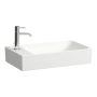 Laufen Meda porcelán kézmosó 60x35 cm csaplyukkal és túlfolyóval, balos/fehér H8121130001051