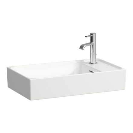 Laufen Meda porcelán kézmosó 60x35 cm csaplyukkal és túlfolyóval, jobbos/fehér H8121130001061