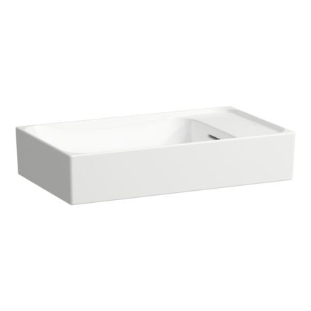 Laufen Meda porcelán kézmosó 60x35 cm túlfolyóval és csaplyuk nélkül, jobbos/fehér H8121130001091