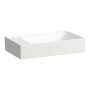 Laufen Meda porcelán kézmosó 60x35 cm csaplyuk és túlfolyó nélkül, balos/fehér H8121130001121