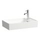 Laufen Meda porcelán kézmosó 60x35 cm csaplyukkal és túlfolyó nélkül, jobbos/fehér H8121130001141