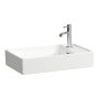 Laufen Meda porcelán kézmosó 60x35 cm csaplyukkal és túlfolyóval, jobbos/matt fehér H8121137571061