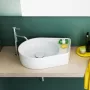 Laufen Val fehér mosdótál 50x40 cm, csaplyuk és túlfolyó nélkül H8122810001121