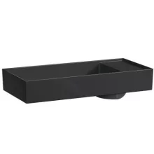  Laufen Kartell by Laufen fényes fekete mosdótál 75x35 cm, csaplyuk és túlfolyó nélkül H8123320201121