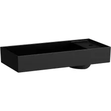   Laufen Kartell by Laufen matt fekete mosdótál 75x35 cm, 1 csaplyukkal és túlfolyó nélkül H8123327161111