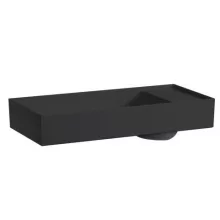   Laufen Kartell by Laufen matt fekete mosdótál 75x35 cm, csaplyuk és túlfolyó nélkül H8123327161121
