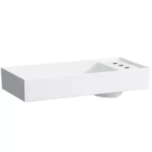   Laufen Kartell by Laufen matt fehér mosdótál 75x35 cm, 3 csaplyukkal és túlfolyó nélkül H8123327571581
