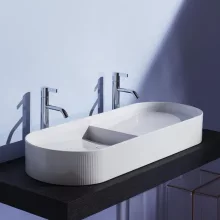   Laufen Sonar fehér dupla mosdótál texturált felülettel 100x37 cm H8123490001121