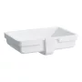 Laufen Living City alulról beépíthető kerámia mosdó 49x31 cm csaplyuk és túlfolyó nélkül, matt fehér H8124307571091