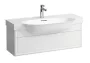 Laufen The New Classic fali mosdó 100x48 cm túlfolyóval és csaplyukkal, LCC bevonattal, fehér H8138574001041