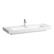   Laufen Meda porcelán mosdó 120x46 cm csaplyukkal és túlfolyóval, fehér H8141110001041