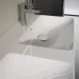 Laufen Pro X porcelán duplamosdó 120x46 cm, 3 csaplyukkal és túlfolyóval, fehér kivitelben.