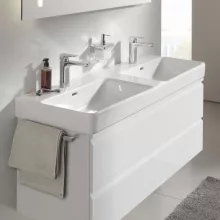   Laufen Pro S dupla mosdó 120x46.5 cm, 2 csaplyukkal H8149660001041