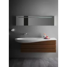  Laufen Ilbagnoalessi One mosdó 160x50cm, csaplyuk és túlfolyó nélkül H8149714001091