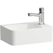   Laufen Val matt fehér kézmosó 34x22cm, 1 csaplyukkal és túlfolyó nélkül H8152807571141