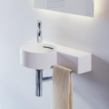 Laufen Val köralakú kézmosó 55x31,5 cm, 1 csaplyukkal, fehér H8152830001051