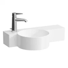   Laufen Val köralakú kézmosó 55x31,5 cm, 1 csaplyukkal és túlfolyó nélkül, fehér H8152830001131
