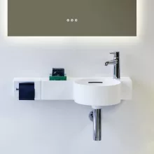   Laufen Val köralakú fehér kézmosó 55x31.5 cm, 1 csaplyukkal H8152840001061