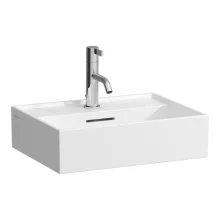   Laufen Kartell by Laufen mosdó egy csaplyukkal 45x34 cm túlfolyó nélkül, fehér H8153300001111