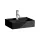 Laufen Kartell by Laufen mosdó 45x34 cm egy csaplyukkal és túlfolyóval, fényes fekete H8153300201041