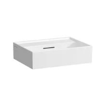   Laufen Kartell by Laufen mosdó 45x34 cm csaplyuk nélkül, túlfolyóval, matt fehér H8153307571091