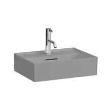   Laufen Kartell by Laufen mosdó 45x34 cm egy csaplyukkal és túlfolyóval, matt szürke H8153307591041